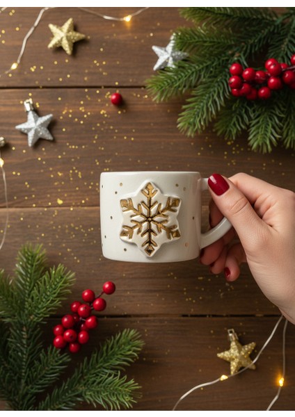 Kar Tanesi 2'li Stoneware Fincan Takımı fiyatları