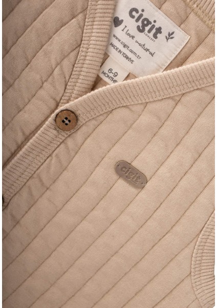 Kapitone Yelek 0-4 Yaş Bej modelleri