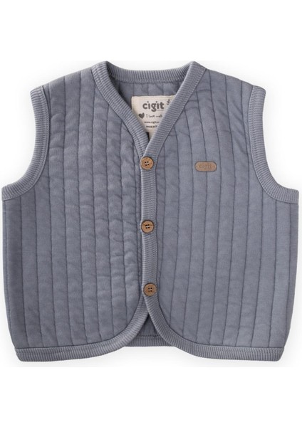 Kapitone Yelek 0-4 Yaş Mint Yeşili