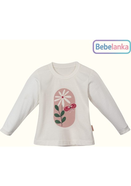 Kız Çocuk Çiçek Desenli Yağmurluk, Dokulu Tişört ve Yüksek Bel Kot Pantolon 3'lü Takım modelleri