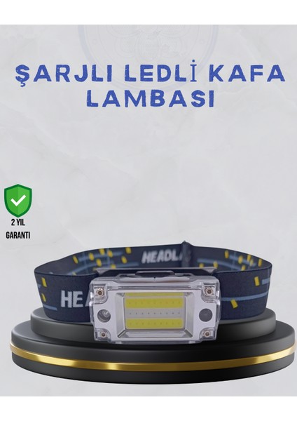 Kompakt LED Kafs Feneri USB Şarjlı Manyetik 2 Işık Modlu 215 Lümen - MR000K-1FMVN1