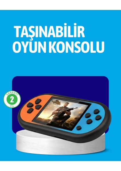 Retro 520 Oyunlu Taşınabilir Konsol Hd Ekran USB Şarjlı - MR000K-1FMXO4