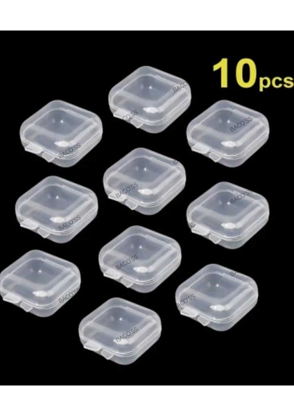 Şeffaf Takı-Küpe-Toka ve Aksesuar Kutusu 10 'lu 3,5x3,5 (BC-1242 ) fiyatları