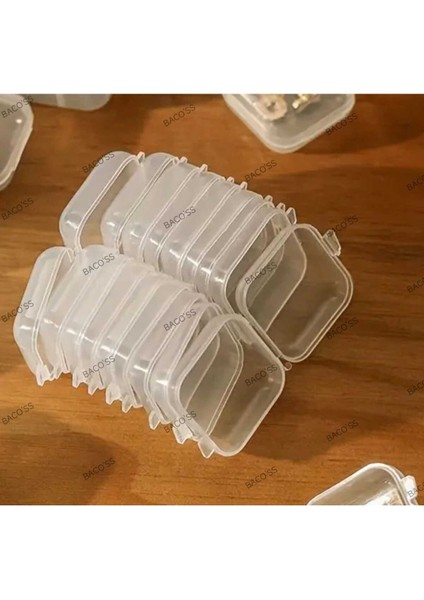 Şeffaf Takı-Küpe-Toka ve Aksesuar Kutusu 10 'lu 3,5x3,5 (BC-1242 ) fırsatları