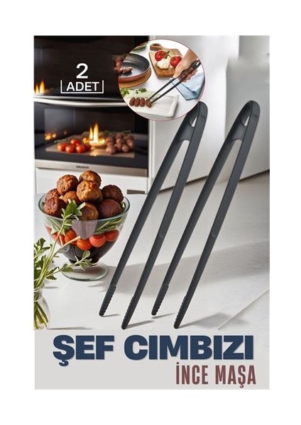 Hsnet Şef Cımbızı Ince Maşa Kragness Design - MR000K-1G3OR0