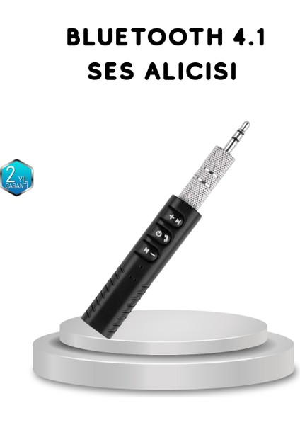 Mini Bluetooth Ses Alıcısı 3.5mm Girişli Kablosuz Müzik Adaptörü - MR000K-1FODJ1