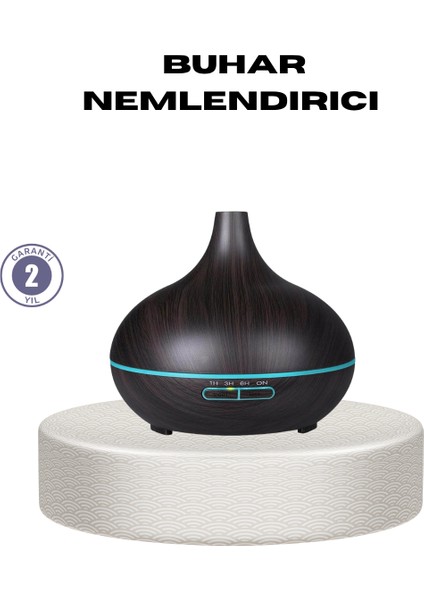 550 ml Ultrasonik Uçucu Yağ Difüzörü 7 Renk LED Işıklı ve Zaman Ayarlı - MR000K-1FOFV5