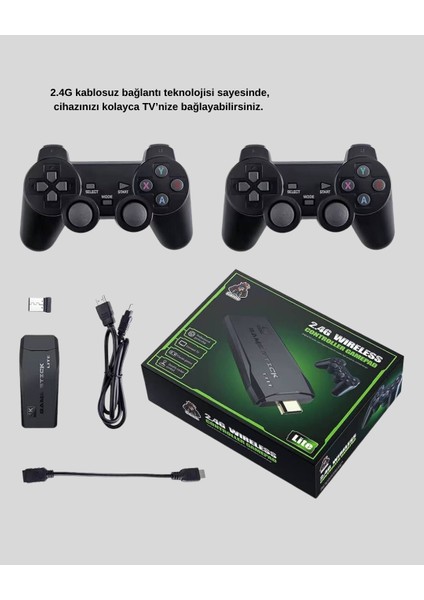 Taşınabilir Kablosuz Oyun Konsolu 2.4g Tv Destekli Kompakt Gövde - MR000K-1FOHP1 modelleri