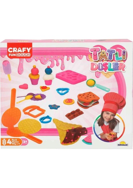 Tatlı Düşler Oyun Hamuru Seti 200 gr 22 Parça fiyatları