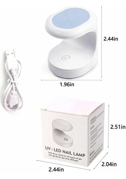 Kalıcı Oje Kurutucu Uv LED Teknolojisi Taşınabilir Mini Tırnak Kurutucu - MR000K-1FPH07 indirimleri