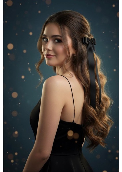 Saten Fiyonk Saç Tokası