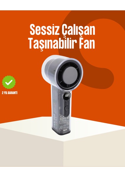 Yüksek Hızlı Şarjlı Fan | Kamp Ofis ve Açık Hava Için Ideal - MR000K-1FX5P8