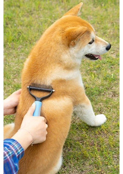 Plastik Saplı Metal Kedi Köpek Bakım Kıtık Tüy Topak Açıcı Tarak 1ADET fırsatları