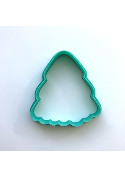 Ponponlu Katmanlı Yılbaşı Ağacı Figürlü Kurabiye Kalıbı | Yeni Yıl Kutlamaları | Hamur, Kil ve Şeker Hamuru Damgası