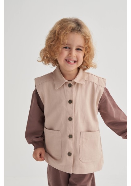 Gabardin Yelek 2-7 Yaş Bej fiyatları