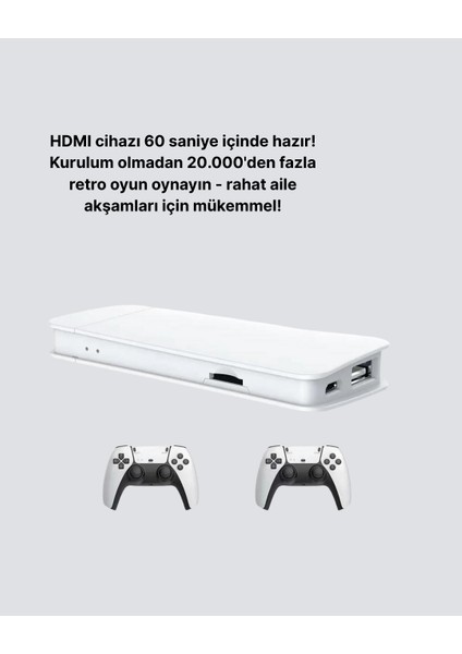 HDMI ve Kablosuz Kontrolcülü 20.000 Oyunlu Retro Oyun Konsolu - MR000K-1FWSC7 fiyatları