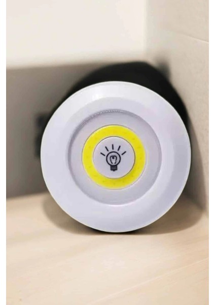 Spot Lamba LED Işık 3'lü Uzaktan Kumandalı Pilli Yapışkanlı Kablosuz modelleri