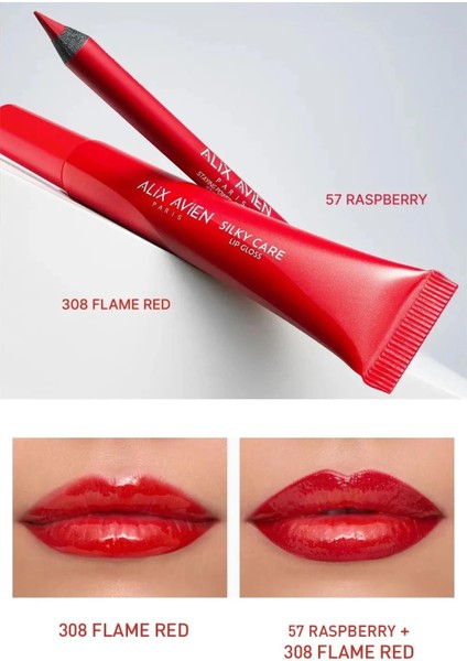 Koruyucu, Dolgunlaştırıcı, Nemlendirici Kırmızı Dudak Parlatıcısı - Silky Care Kılıf ve Lipgloss Set modelleri