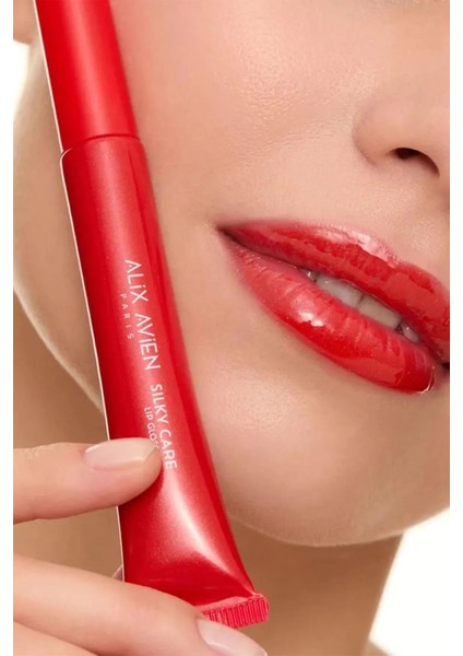 Koruyucu, Dolgunlaştırıcı, Nemlendirici Kırmızı Dudak Parlatıcısı - Silky Care Kılıf ve Lipgloss Set