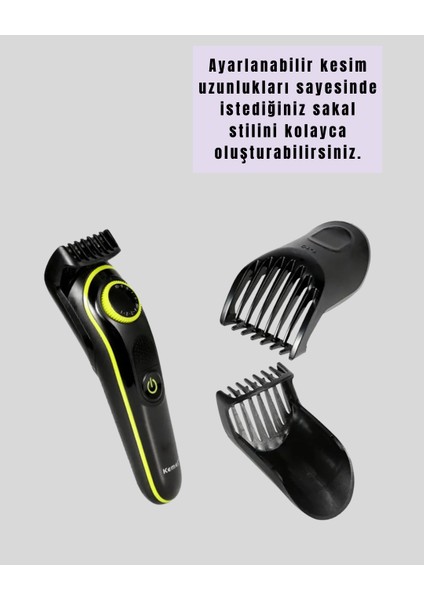 Uzun Pil Ömürlü LED Göstergeli Erkek Bakım Seti 5-In-1 Saç Sakal Tıraş Makin - MR000K-1FW2V fırsatları