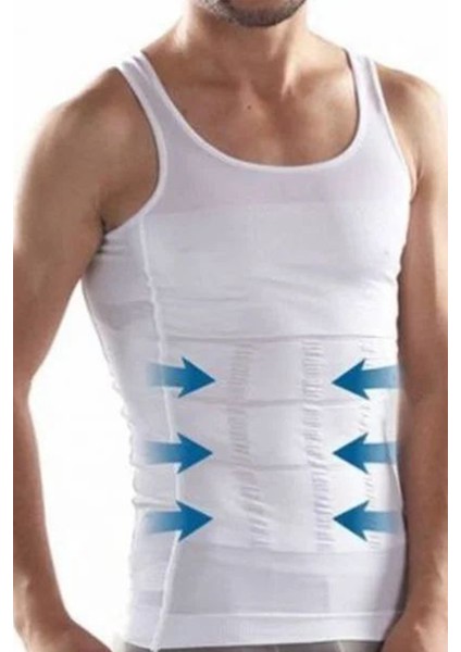 Korseli Erkek Atlet - 500 Beyaz