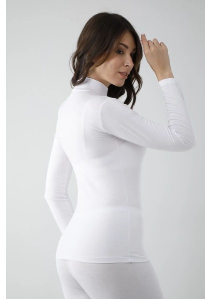 Vivaldi Kadın Beyaz Uzun Kol Balıkçı Body Likralı 353 modelleri