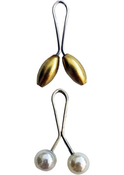 2 Adet Tesettür Eşarp ve Şal Klipsi Set 1