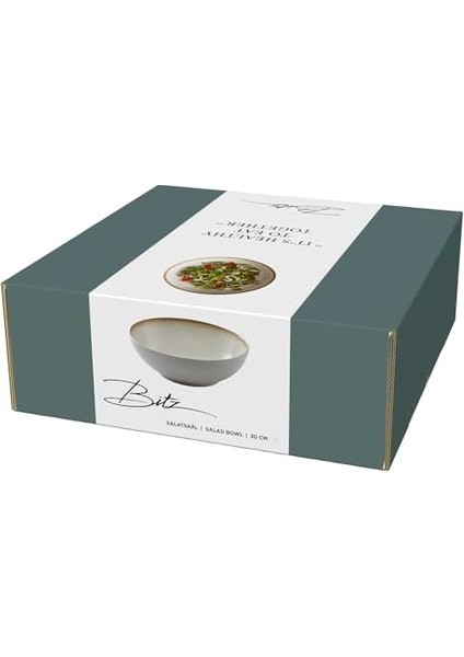 Salata Kasesi, Kase/taş Kase, Bulaşık Makinesinde Yıkanabilir, 30 cm Çapında, Krem/krem fiyatları