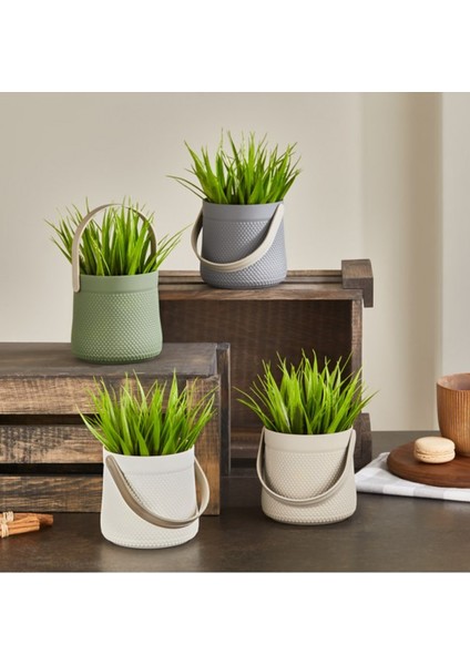 Kulplu Sepette Saz Model Çiçek ROYALEKS-5764