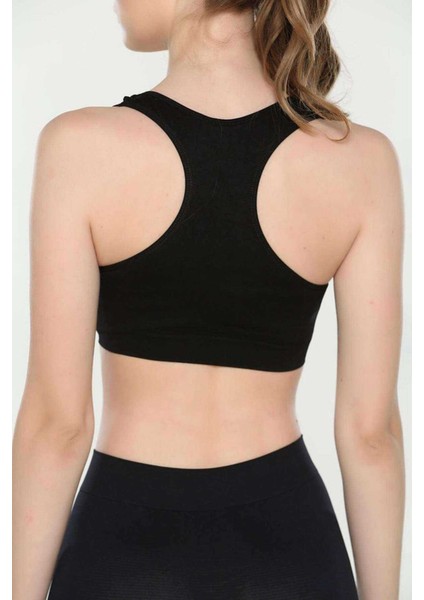 Elite Life Geniş Askılı Kadın Destekli Sporcu Büstiyer Siyah Sütyen 777 fiyatları
