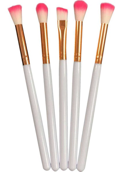 Profesyonel 5'li Makyaj Fırça Seti Beyaz
