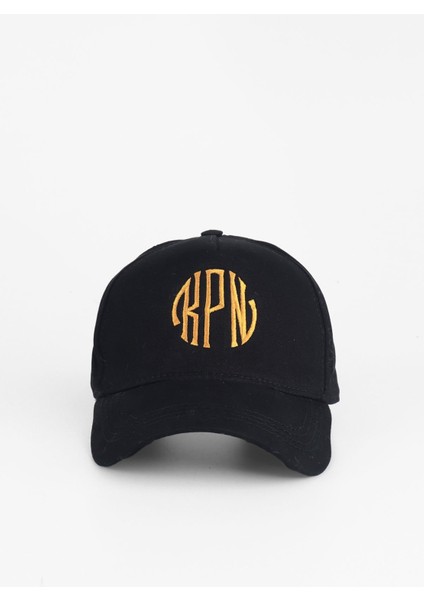 Kpn Gold Logolu Kapin Baseball Cap Şapka - Siyah