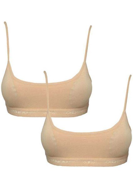 Pedli Ip Askılı Ten Rengi Büstiyer 2 Adet