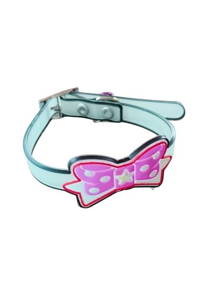 Papyonlu Silikon Kedi Tasması