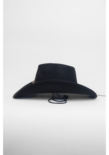 Süet Ipli Kovboy Fötr Şapka - Vizon fiyatları