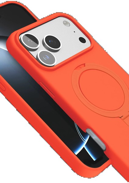 Apple iPhone 17 Pro Regal Magsafe Standlı Kapak - TURUNCU-(5796) - MR000K-1FDAH5 fırsatları