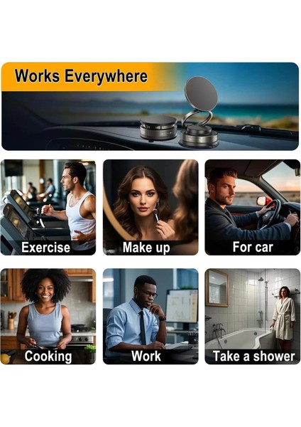 Metalik Magsafe Telefon Tutucu Tüm Yüzeylerle Uyumlu Vakumlu 360 Dönen Oynar Başlık fiyatları
