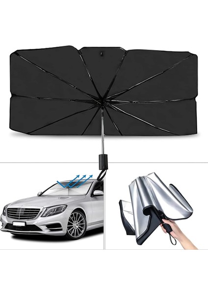 Mercedes Cla, Audi A5, Bmw 4 Serisi, Vw Arteon, Toyota Camry Uyumlu Oto Şemsiye modelleri