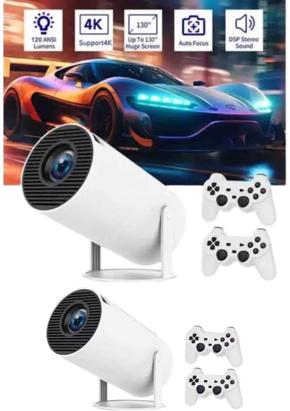 Full Hd 8 GB Ayaklı Çift Kollu 4K Video Oyun Konsolu Taşınabilir - MR000K-1FYAW1