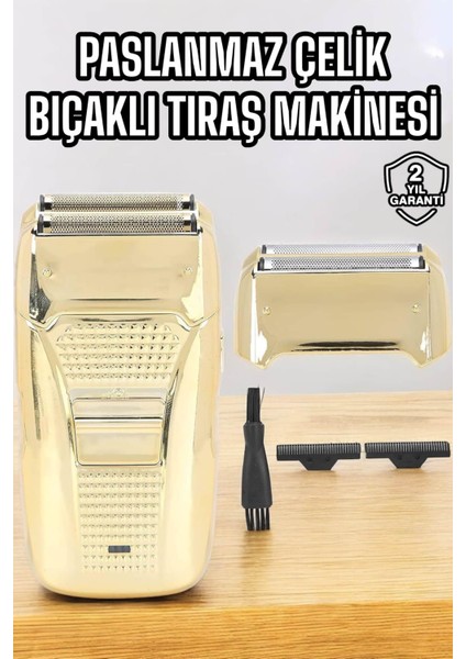 Tıraş Makinesi Paslanmaz Çelik Şarjlı Taşınabilir - MR000K-1FXHJ4