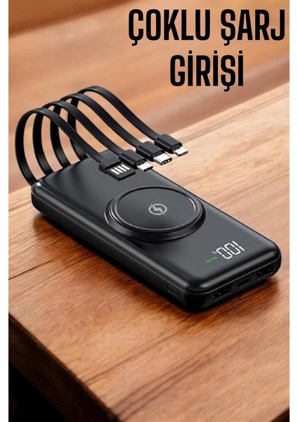 Powerbank Taşınabilir 10.000 Mah Hızlı Şarj Dijital Göstergeli