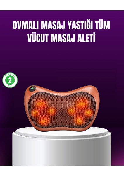Ergonomik Derin Yoğurmalı Boyun Bel Sırt Masaj Cihazı Priz Çakmak Girişli - MR000K-1FS7I8