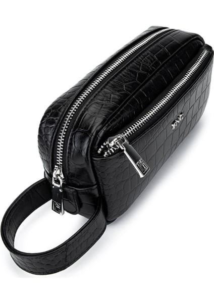 Erkek Hakiki Deri Siyah Kroko El Çantası 1012 2020 Erk Cnt SK25-26 Sıyah Kroko fırsatları