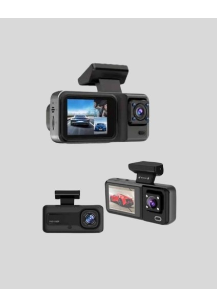 Park Modlu 3 Kameralı Araç Kayıt Cihazı 1080P Ön Kamera 2’’ Ekran - MR000K-1FMTX9 indirimleri