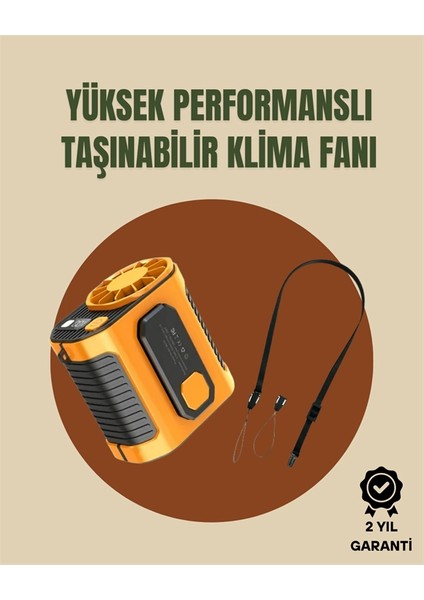 Taşınabilir USB Şarjlı Turbo Fan – 3 Modlu Soğutma, Hafif & Kompakt