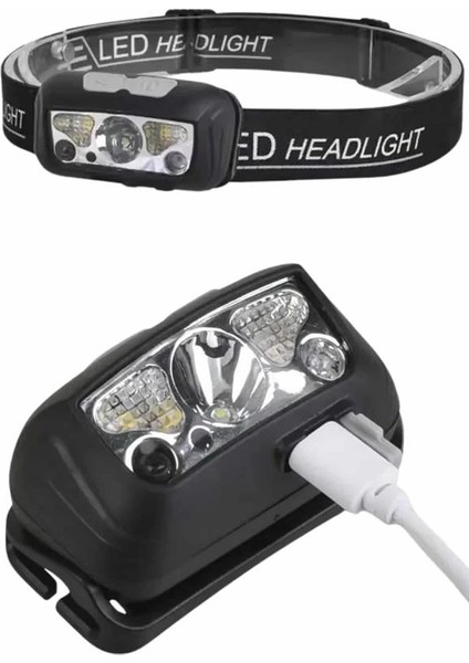 Ayarlanabilir Kafa Lambası Type-C Şarjlı Kompakt Kamp Lambası indirimleri