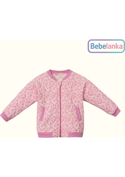 Kız Çocuk Çiçekli Bomber Ceket Sweatshirt ve Jean Pantolon 3'lü Takım fiyatları