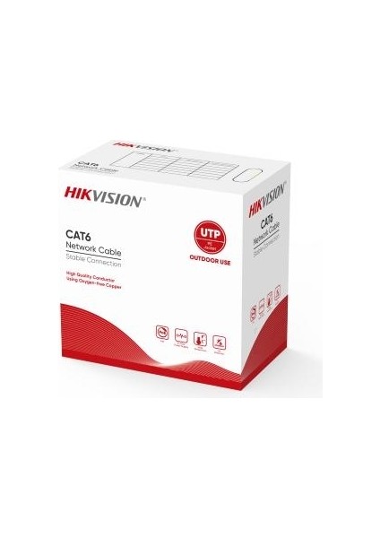 Hıkvısıon DS-1LN6OUSPE 305 mt U/utp Cat6 Outdoor Sıyah 23 Awg fiyatları