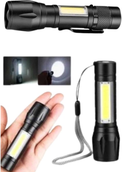 Uzun Menzilli Şarjlı El Feneri Uzun Ömürlü LED Işık Lamba - MR000K-1FYDK2 fırsatları