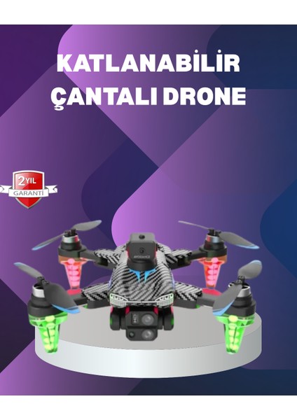 Katlanabilir Drone 1080P Kamera Full Hd Çekim Hafif ve Taşınabilir - MR000K-1FS7V1